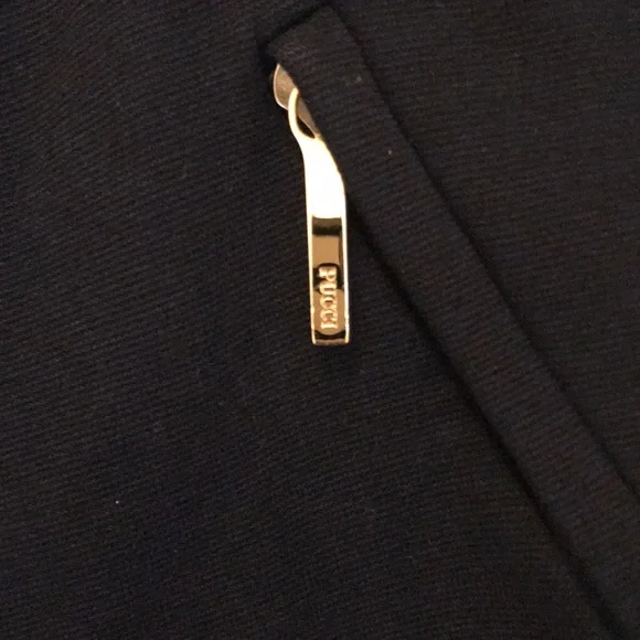 Emilio Pucci Black Pants with Gold Accents - Picture 4 of 8